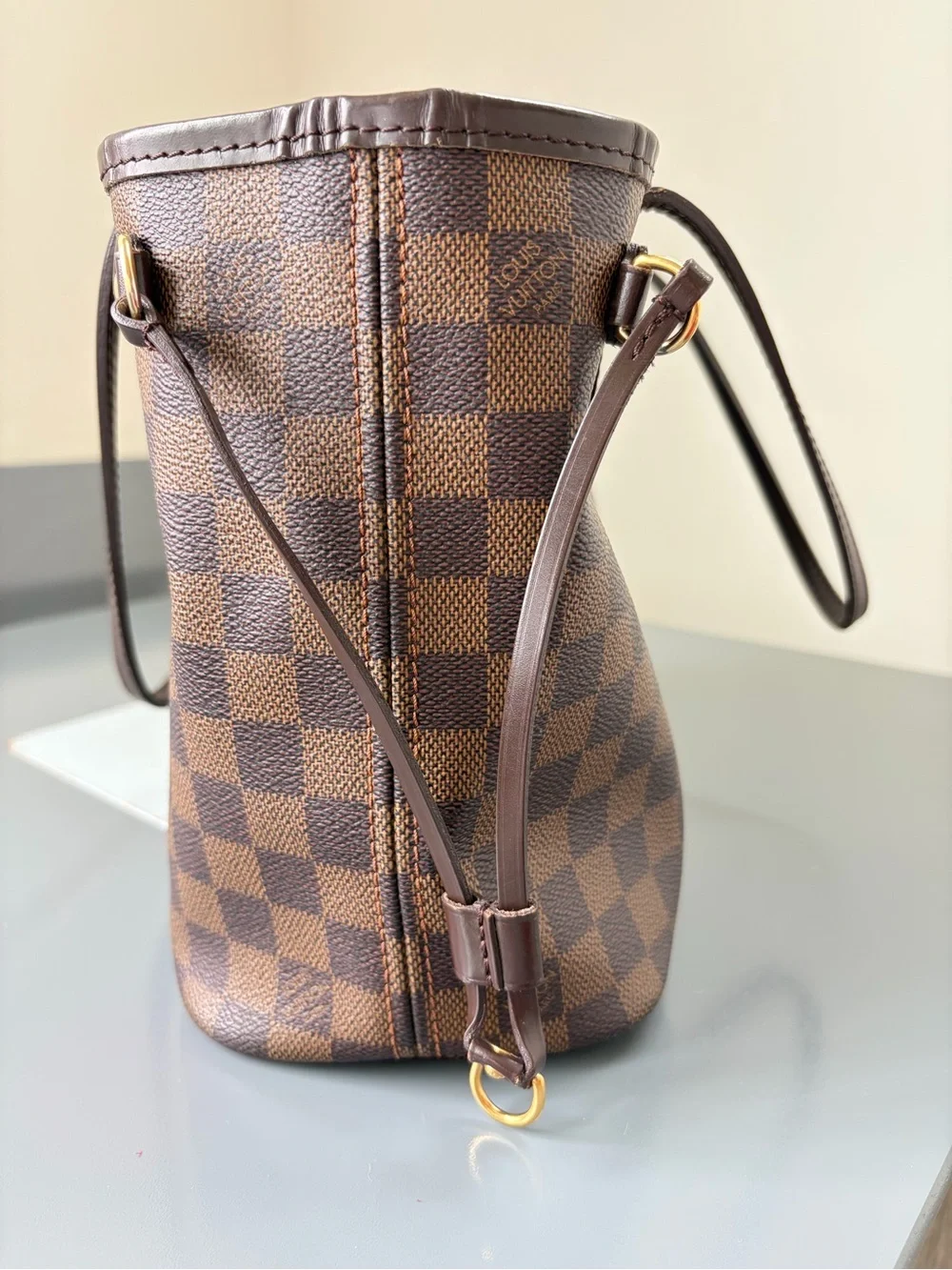 Louis Vuitton Brown Checkered Shoulder Bag